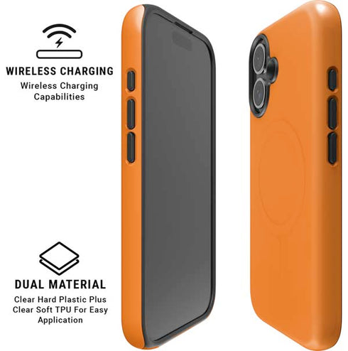 Orange iPhone 16 Plus Magsafe Impact Case